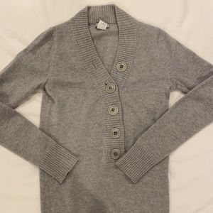 J. Crew Gray V-Neck Sweater